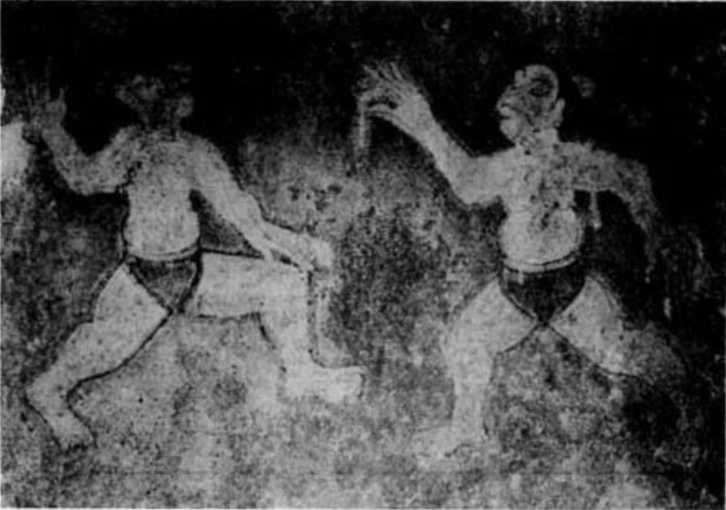 The mural painting at Anak Tomb.