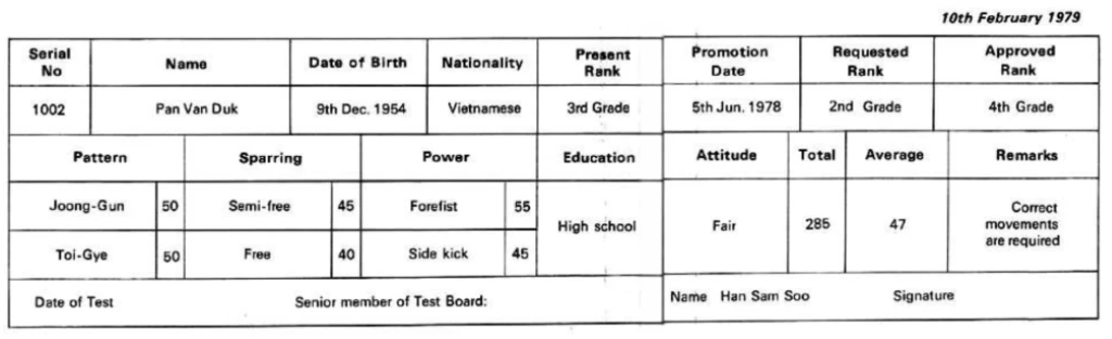 SAMPLE OF TEST FORM FOR GRADE